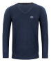 J. Harvest & Frost Merino V-Neck - Herre Marine