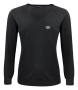 J. Harvest & Frost Merino V-Neck - Dame Sort