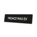 Skiltplate Proace Max EV - 2 stk i sett
