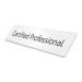 Skiltplate Certified Professional - 2 stk i sett