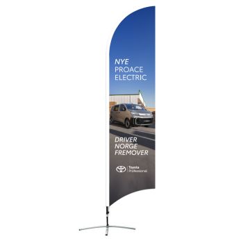 Beachflagg Nye Proace Electric 320 cm