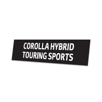 Skiltplate Corolla Hybrid TS - 2 stk i sett