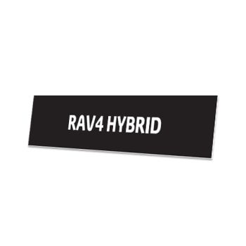 Skiltplate RAV4 Hybrid - 2 stk i sett