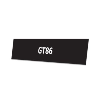 Skiltplate GT86 - 2 stk i sett