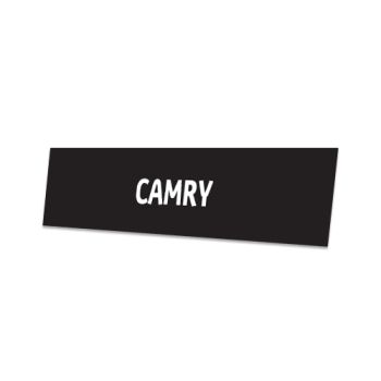 Skiltplate Camry - 2 stk i sett