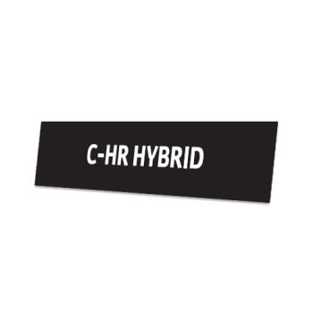 Skiltplate C-HR Hybrid - 2 stk i sett