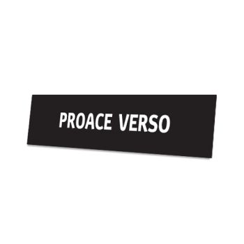Skiltplate Proace Verso - 2 stk i sett