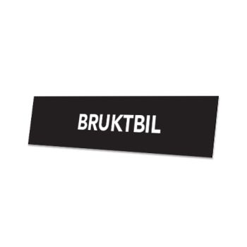 Skiltplate Bruktbil - 2 stk i sett