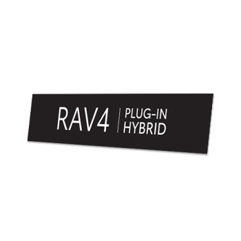 Skiltplate RAV4 Plug-in Hybrid - 2 stk i sett