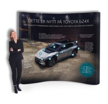 Curved MediaWall paneler - Toyota bZ4X