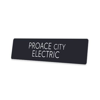 Skiltplate Proace City Electric - 2 stk i sett