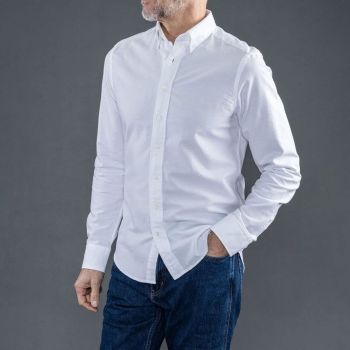 Oxford Porto skjorte - Regular fit Hvit
