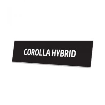 Skiltplate Corolla Hybrid - 2 stk i sett