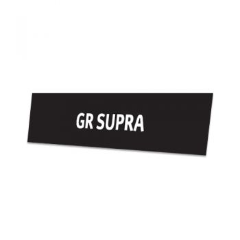 Skiltplate GR Supra - 2 stk i sett