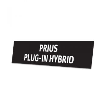 Skiltplate Prius Plug-In Hybrid - 2 stk i sett