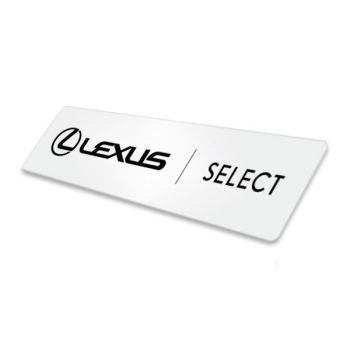 Lexus Select skiltplate