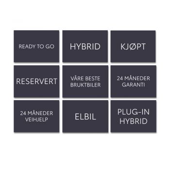 Stickers pakke grå – 9 stk