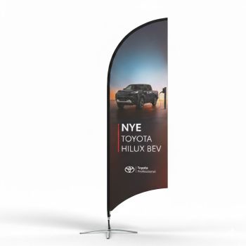 Beachflagg Nye Hilux BEV 320 cm