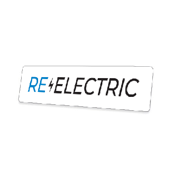 Skiltplate Re Electric - 2 stk i sett