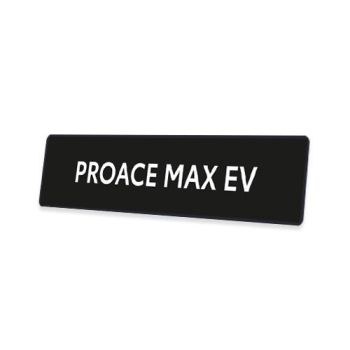 Skiltplate Proace Max EV - 2 stk i sett