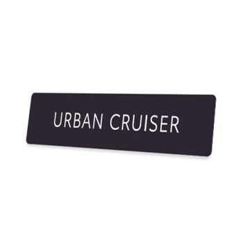 Skiltplate Urban Cruiser - 2 stk i sett