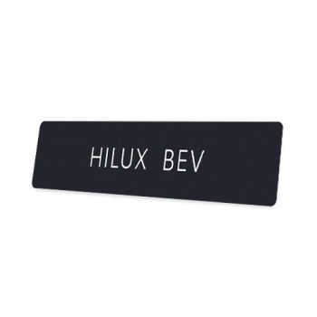 Skiltplate Hilux BEV - 2 stk i sett