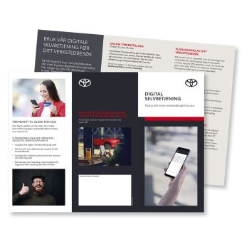 Digital selvbetjening brosjyre - 50 stk