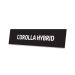 Skiltplate Corolla Hybrid - 2 stk i sett