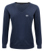 J. Harvest & Frost Merino V-Neck - Dame Marine