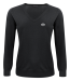 J. Harvest & Frost Merino V-Neck - Dame Sort