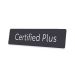 Skiltplate Certified Plus - 2 stk i sett